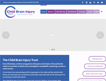 Tablet Screenshot of childbraininjurytrust.org.uk